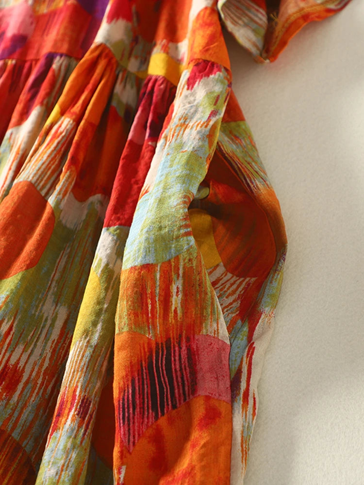 Robe d'Été Femme Plus Size - Imprimé Polka Dot - Coton Léger - Style Boho Plage - Longue & Ample (2023) - ModeTrendd