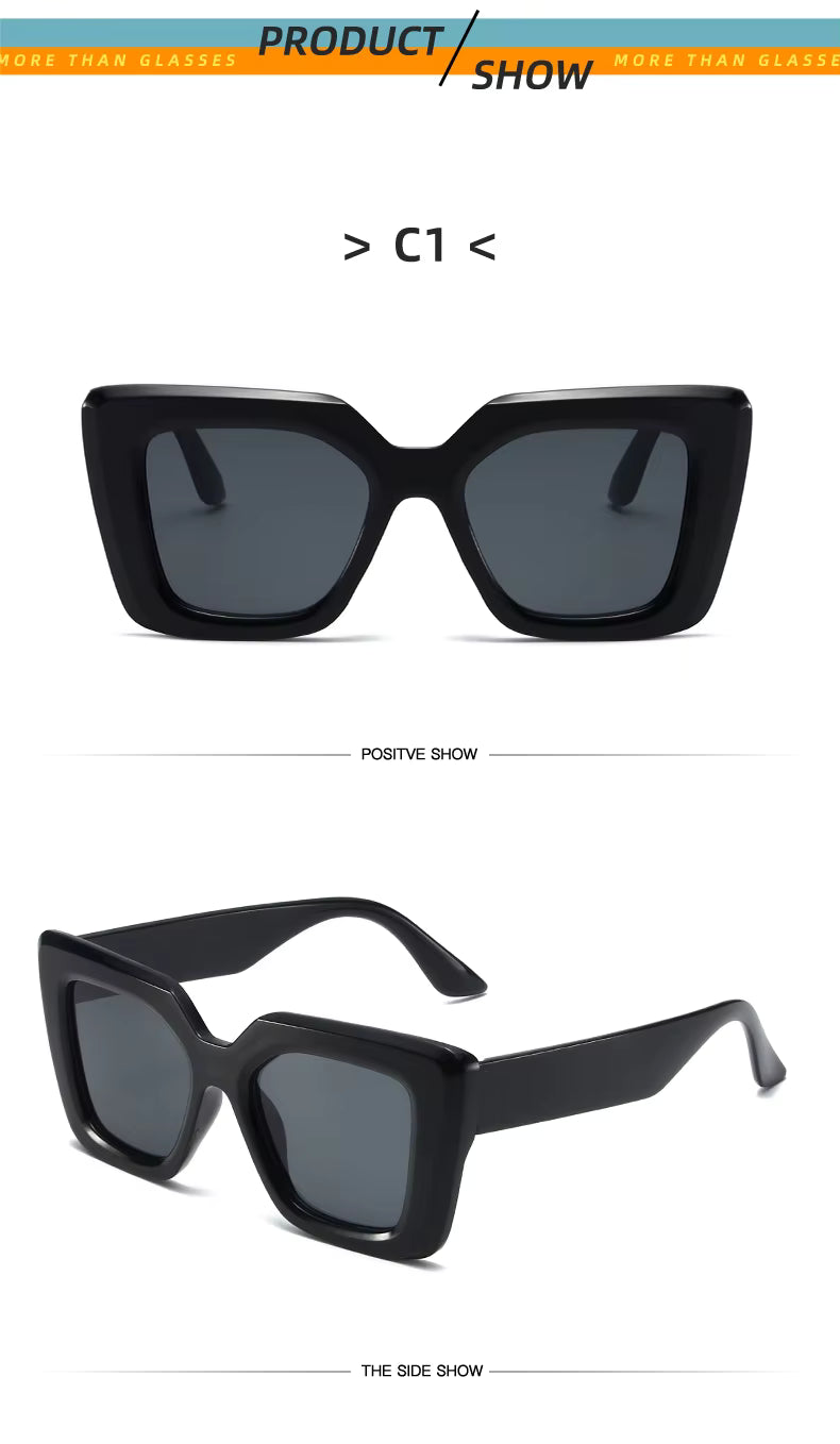 Vintage Sunglasses - Trendy & Designer Unisex Square Frame