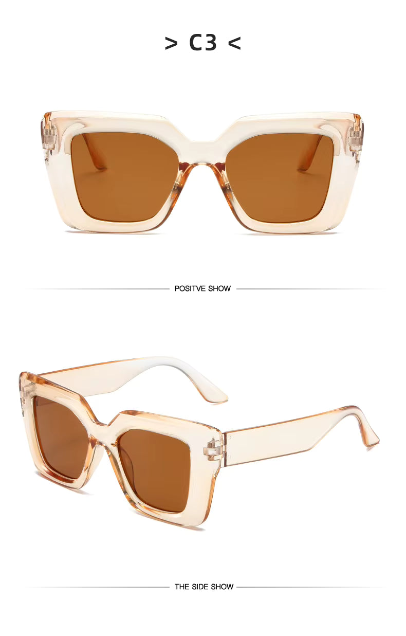 Vintage Sunglasses - Trendy & Designer Unisex Square Frame