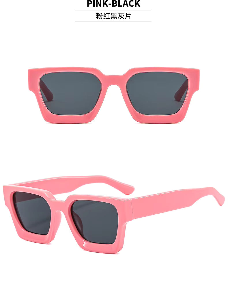 Vintage Square Sunglasses - Retro Style UV400 Unisex