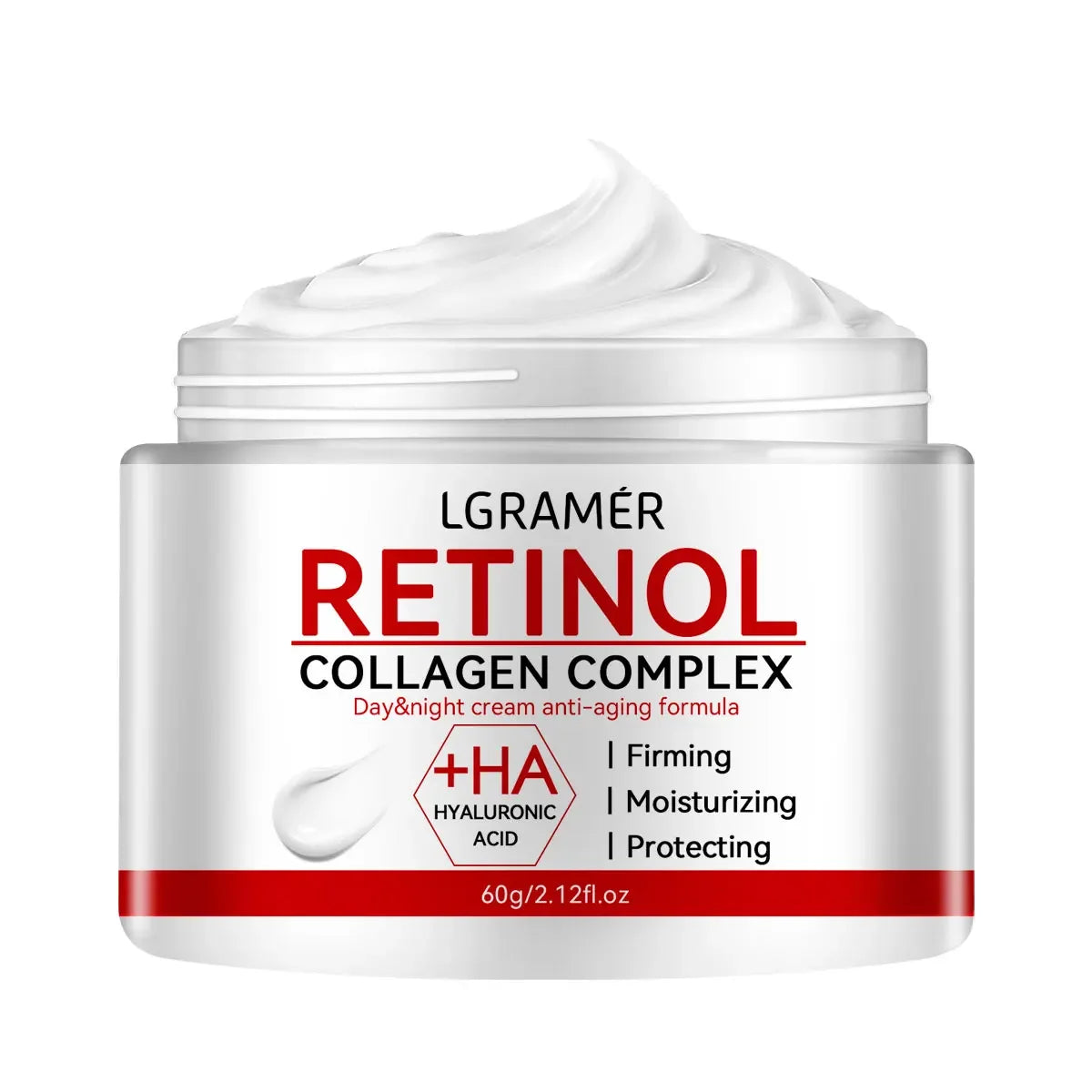 Crema facial con retinol y colágeno: para una piel suave y de aspecto firme.