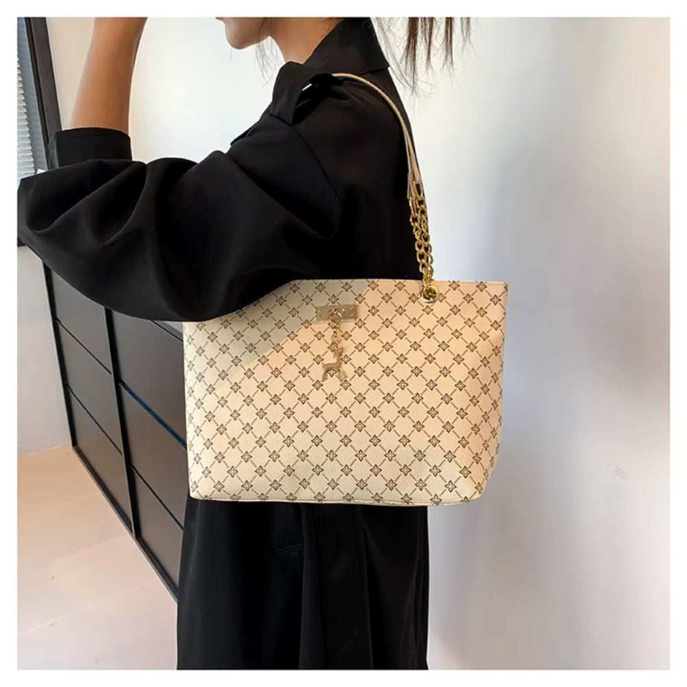 Sac tote femme luxe grand - Shopping imprimé élégant bandoulière