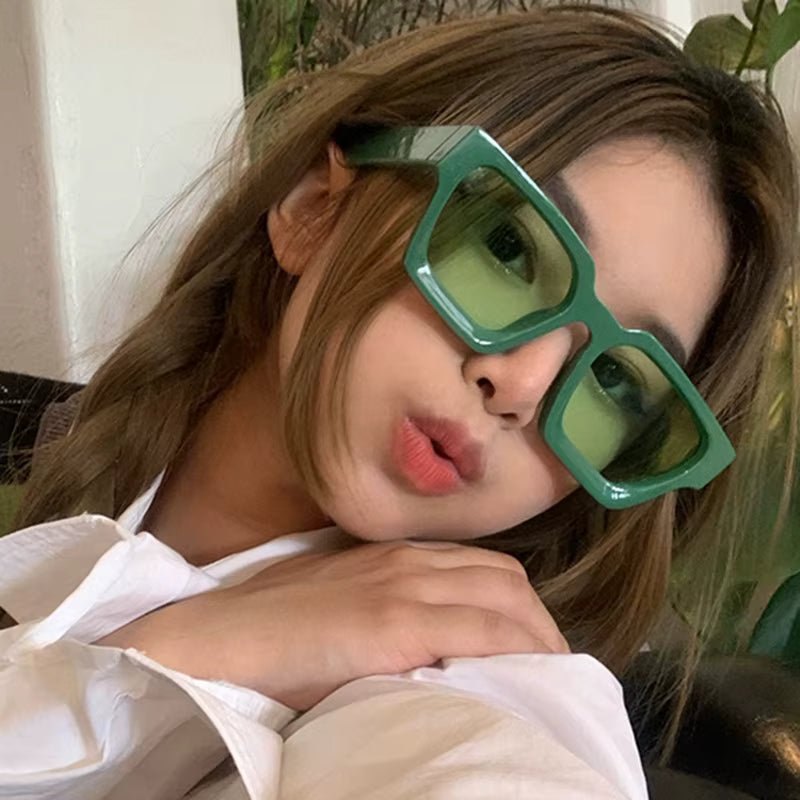 Vintage Square Sunglasses - Retro Style UV400 Unisex