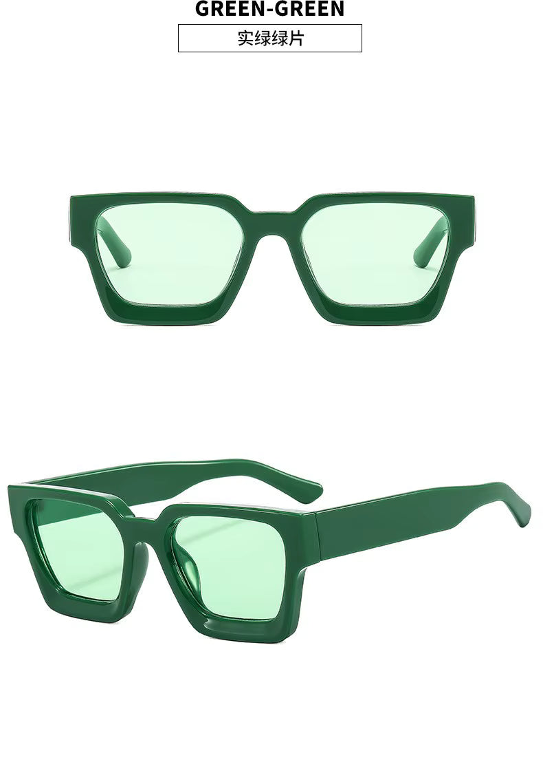 Vintage Square Sunglasses - Retro Style UV400 Unisex