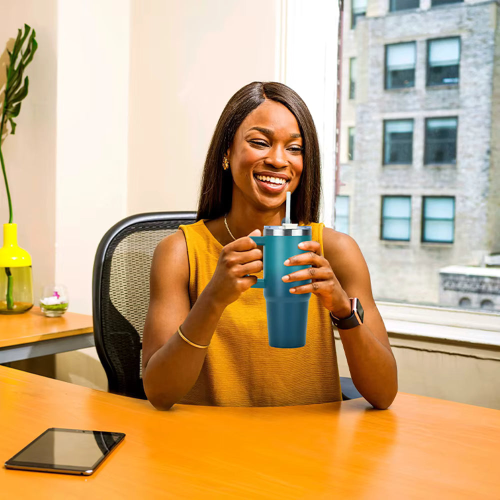 Thermos 40oz Acier Inox - Chaud 6h/Froid 12h - Étanche Sans BPA - Watersy