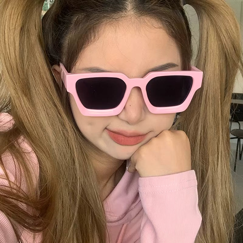 Vintage Square Sunglasses - Retro Style UV400 Unisex