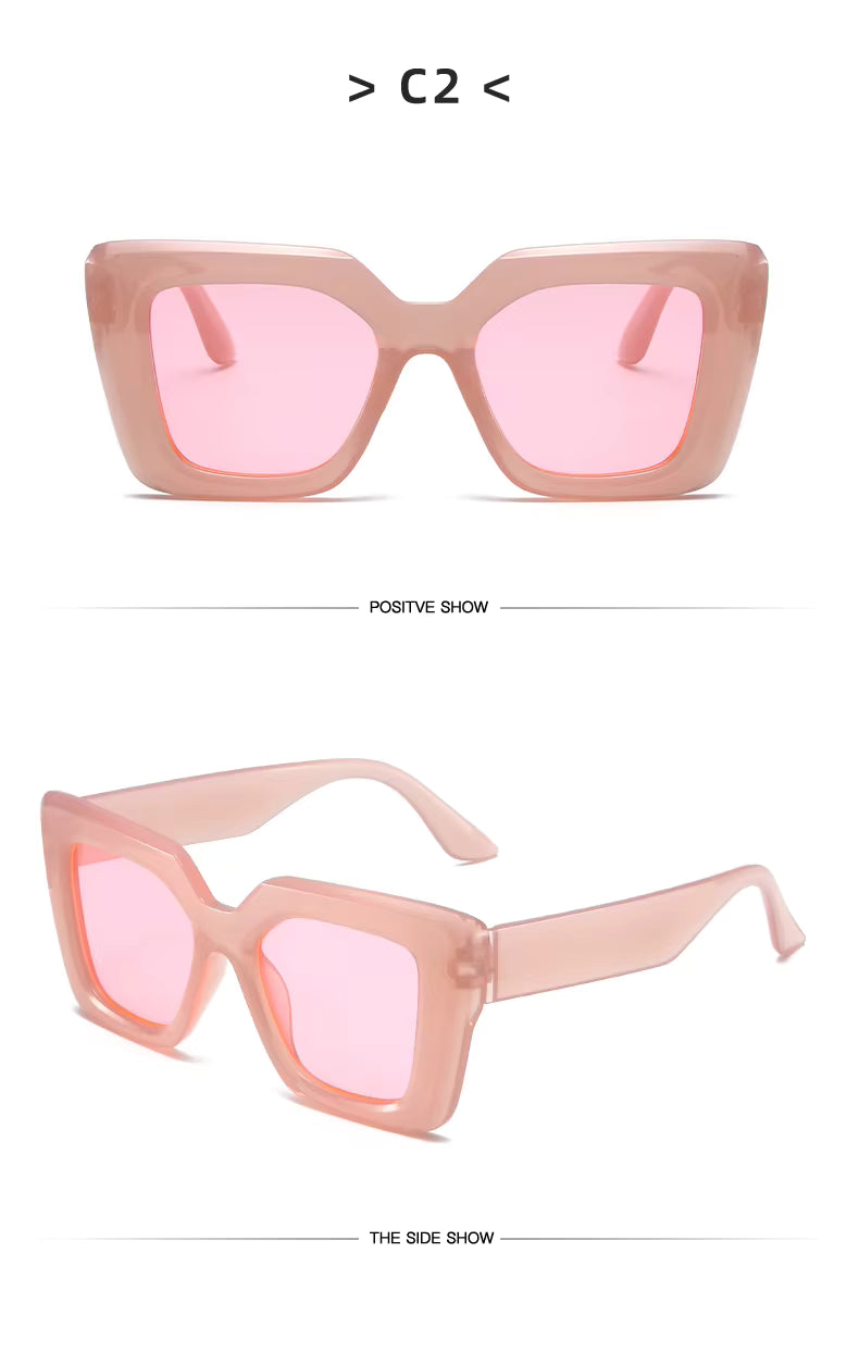 Vintage Sunglasses - Trendy & Designer Unisex Square Frame