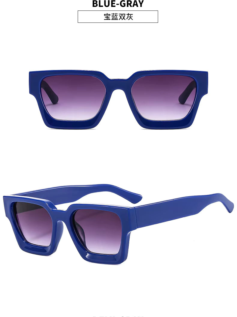 Vintage Square Sunglasses - Retro Style UV400 Unisex