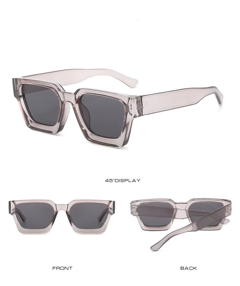 Vintage Square Sunglasses - Retro Style UV400 Unisex