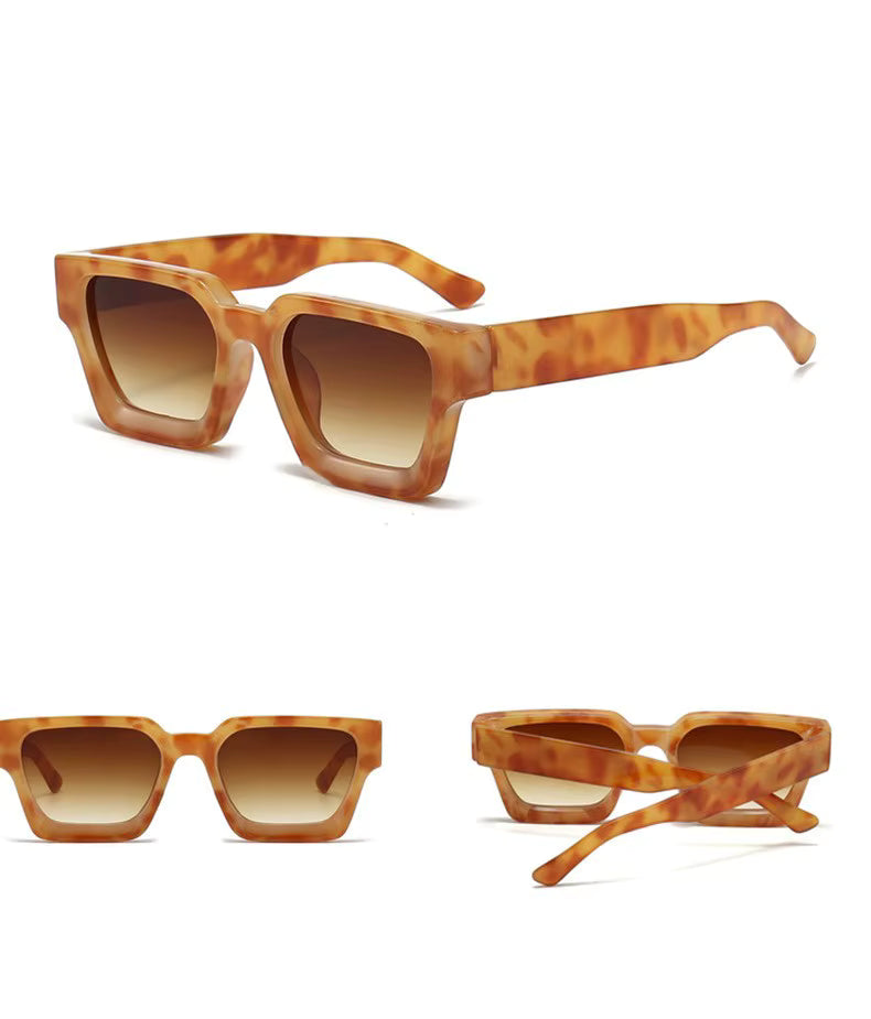 Vintage Square Sunglasses - Retro Style UV400 Unisex