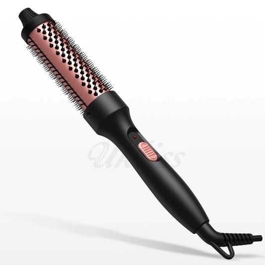 Brush 3-en-1 Chauffant - Lisseur, Boucleur & Volume - Céramique Tourmaline - 32mm - Pour Tous Types de Cheveux - ModeTrendd