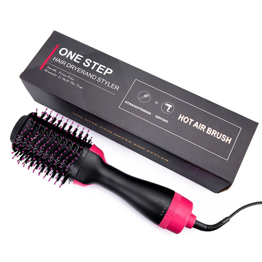Sèche-Brush 3-en-1 Professionnel - Lisseur & Volumisateur - Utilisation Cheveux Secs/Mouillés - 120-180°C - ModeTrendd