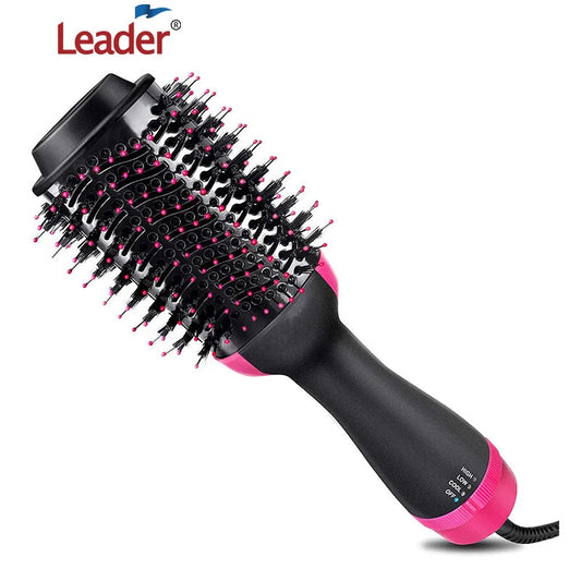 Sèche-Brush 4-en-1 Professionnel - Lisseur, Boucleur & Volume - Technologie Ionique - 1000W - ModeTrendd