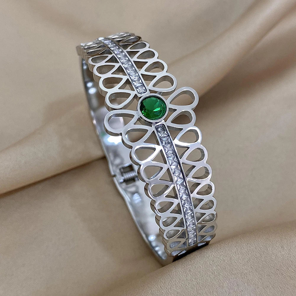 ✨ Bracelet Cuff Luxe Or & Argent - Élégance Intemporelle pour Elle & Lui ✨ - ModeTrendd