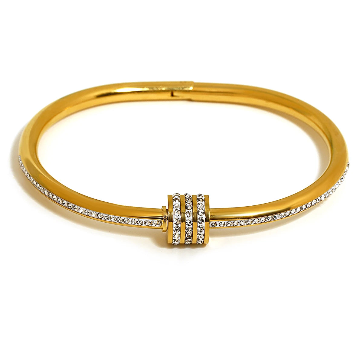 ✨ Bracelet Cuff Luxe Or & Argent - Élégance Intemporelle pour Elle & Lui ✨ - ModeTrendd