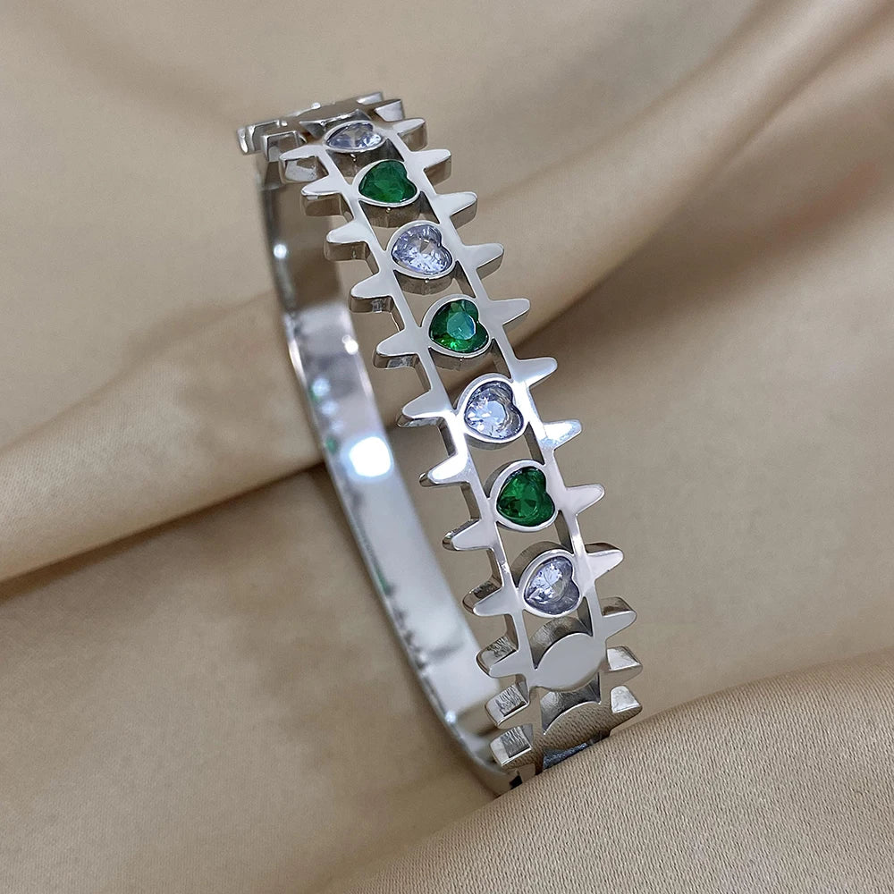 ✨ Bracelet Cuff Luxe Or & Argent - Élégance Intemporelle pour Elle & Lui ✨ - ModeTrendd