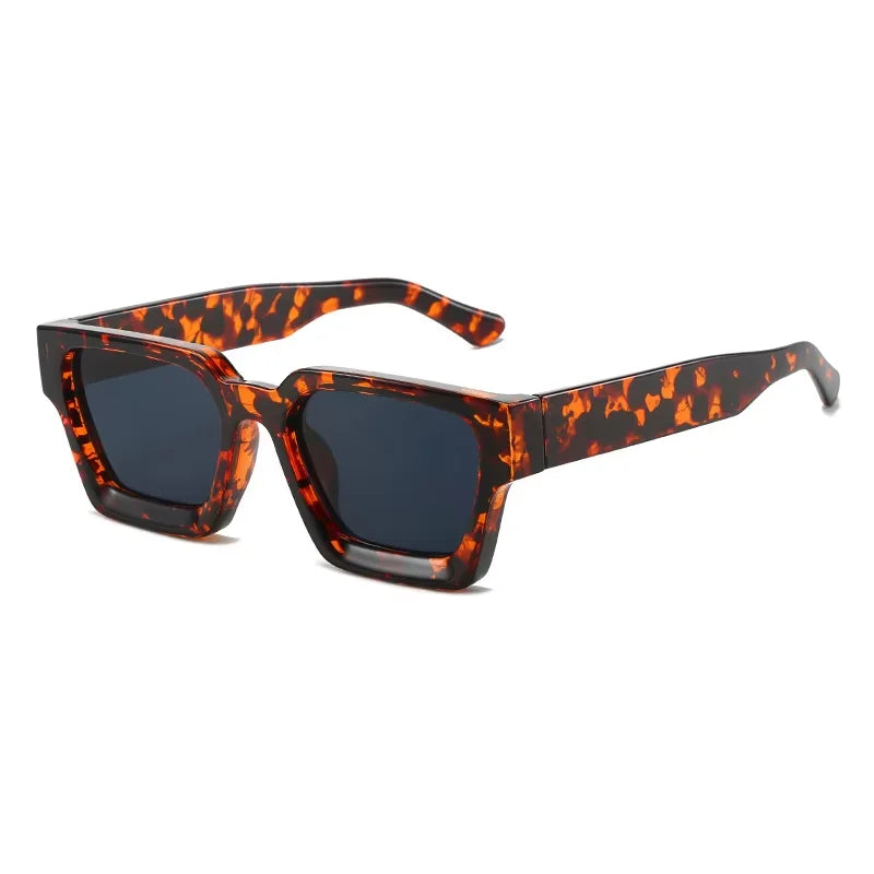🔥 Lunettes Soleil Vintage Carrées – Style Rétro UV400 Unisexe 🔥 - ModeTrendd