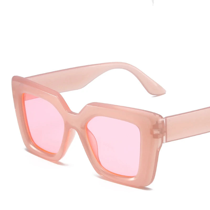 Lunettes de Soleil Vintage Rétro - Cadre Grand Carré 👓✨ (Femme/Homme) – Style Designer & Tendance - ModeTrendd