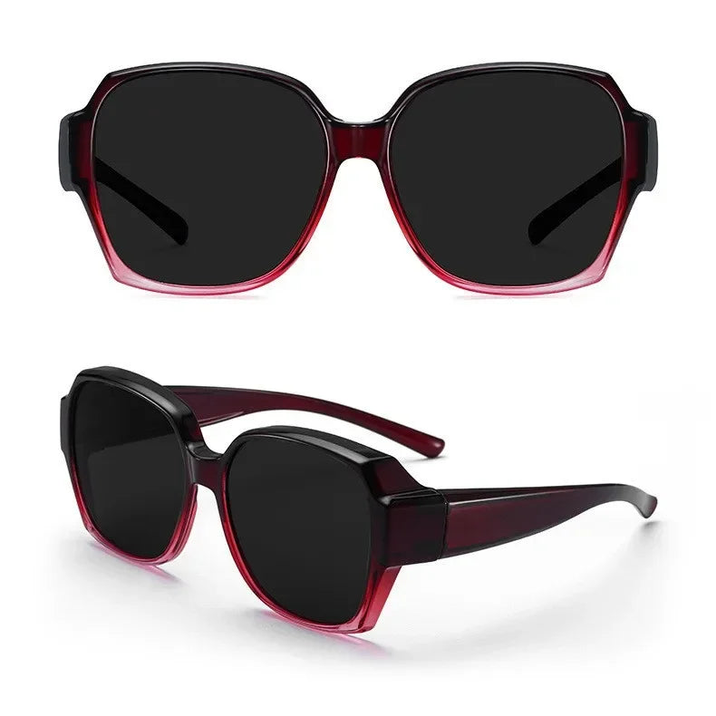 Lunettes de Soleil Sport Vintage – Anti-UV 400 & Surmontables sur Lunettes Correctrices 👓 (Femme/Homme) - ModeTrendd