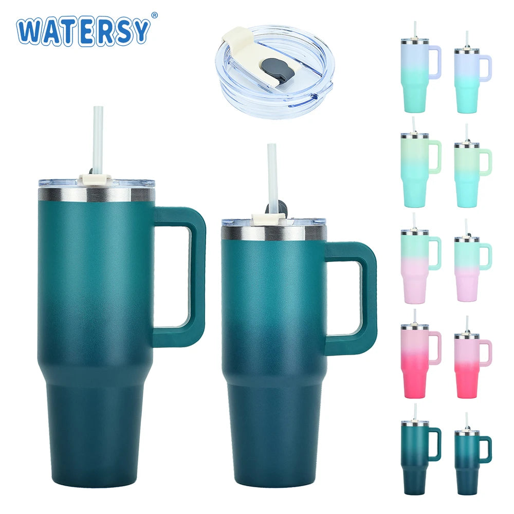 Thermos Isolé 40OZ Acier Inoxydable – Garde Chaud 6H / Froid 12H – Gourde Sport Étanche Sans BPA – Watersy - ModeTrendd